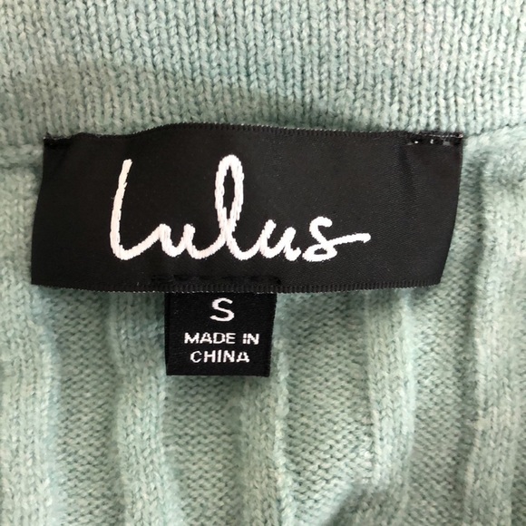 Lulu's Chic Conversation Sage Green Ribbed Skirt Small - Picture 7 of 9